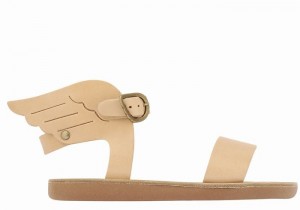 Beige Ancient Greek Sandals Little Ikaria Soft Kids' Casual Sandals | LFA4572GS