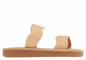 Beige Ancient Greek Sandals Little Kastos Soft Kids' Slide Sandals | KYT26100EI