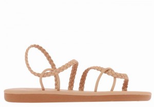 Beige Ancient Greek Sandals Maya Women Braided Sandals | AXI555CJ