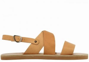 Beige Ancient Greek Sandals Miltos Men Casual Sandals | LRX5559HI