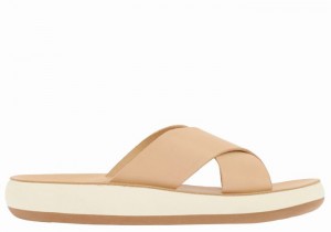 Beige Ancient Greek Sandals Thais Comfort Women Slide Sandals | RSI3388KT