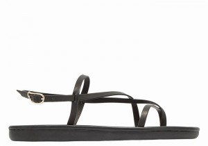 Black Ancient Greek Sandals Alethea Women Back-Strap Sandals | GAE8470UO