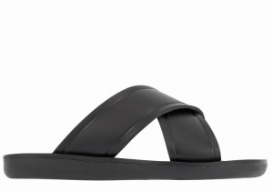 Black Ancient Greek Sandals Little Thais Soft Kids' Slide Sandals | TAG7929NY