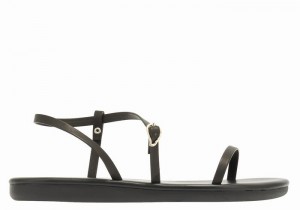 Black Ancient Greek Sandals Niove Women Back-Strap Sandals | XFX9277JU