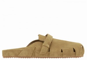 Green Ancient Greek Sandals Atlas Men Slippers | QHH1493YT