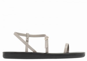 Grey Brown Ancient Greek Sandals Niove Women Back-Strap Sandals | YNH1825QM