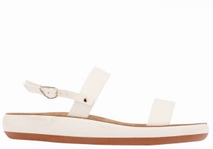 White Ancient Greek Sandals Clio Comfort Women Casual Sandals | HCG3355OT