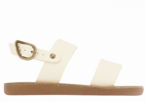 White Ancient Greek Sandals Little Clio Soft Kids' Casual Sandals | CXC4377IR