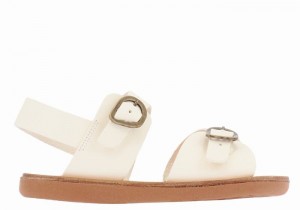 White Ancient Greek Sandals Little Irini Soft Kids' Casual Sandals | RTH4325IJ