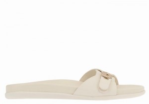 White Ancient Greek Sandals Odi Women Slide Sandals | JRP699JW