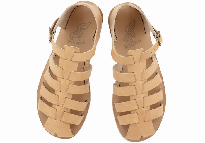 Beige Ancient Greek Sandals Homer Men Fisherman Sandals | CCH5993FK