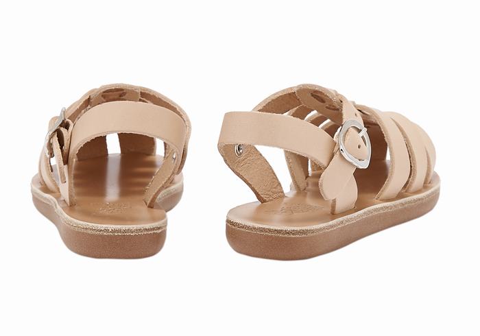 Beige Ancient Greek Sandals Little Ektoras Soft Kids' Fisherman Sandals | PIV306OJ