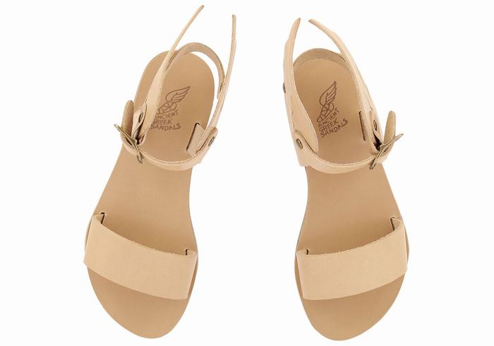 Beige Ancient Greek Sandals Little Ikaria Soft Kids' Casual Sandals | LFA4572GS