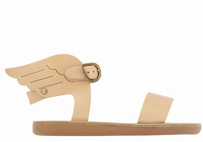 Beige Ancient Greek Sandals Little Ikaria Soft Kids\' Casual Sandals | LFA4572GS