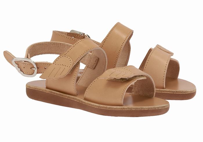 Beige Ancient Greek Sandals Little Iliada Soft Kids' Casual Sandals | WCK3634XW