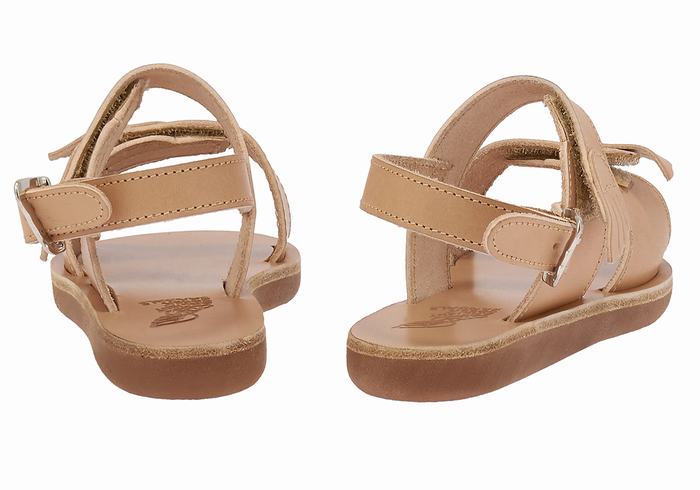 Beige Ancient Greek Sandals Little Iliada Soft Kids' Casual Sandals | WCK3634XW