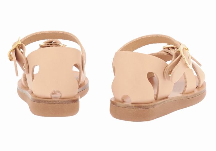 Beige Ancient Greek Sandals Little Vasso Soft Kids' Casual Sandals | AKB9023OD