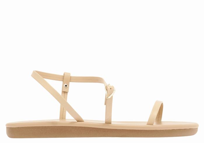 Beige Ancient Greek Sandals Niove Women Back-Strap Sandals | KYB4579OE