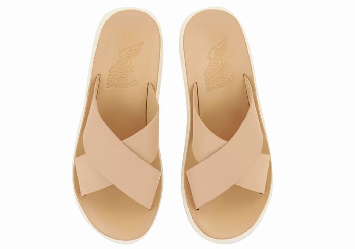 Beige Ancient Greek Sandals Thais Comfort Women Slide Sandals | RSI3388KT