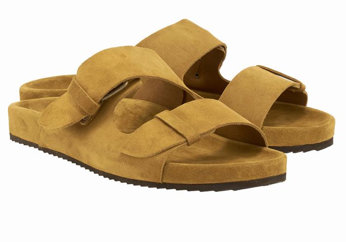 Brown Ancient Greek Sandals Diogenis Men Slippers | TPZ7221DV