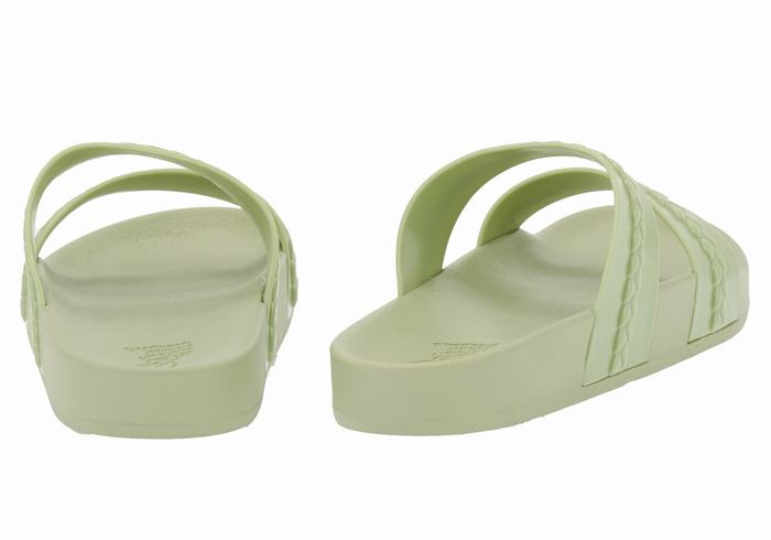 Green Ancient Greek Sandals Meli Women Slide Sandals | JCT895TH