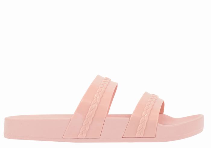 Pink Ancient Greek Sandals Meli Women Slide Sandals | HDA2447PP