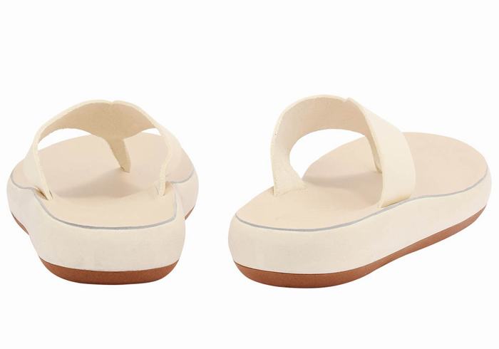 White Ancient Greek Sandals Charys Comfort Women Flip Flops | XWG2983IJ