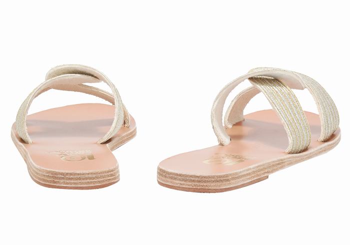 White Ancient Greek Sandals Kore Of Berlin Women Slide Sandals | TQZ602EU