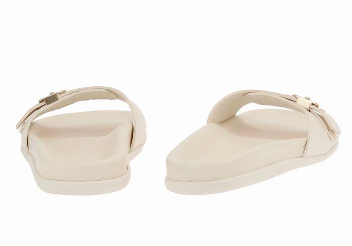 White Ancient Greek Sandals Odi Women Slide Sandals | JRP699JW