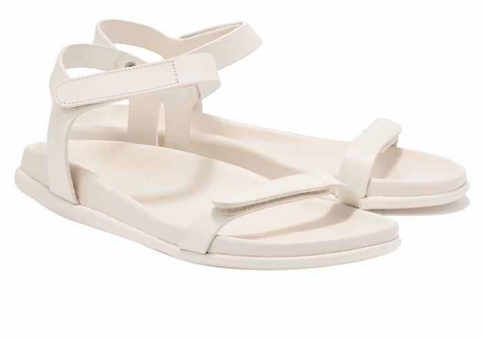 White Ancient Greek Sandals Poros Women Back-Strap Sandals | JLR6323BE