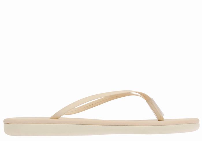 White Ancient Greek Sandals Saionara Women Flip Flops | CGK2287EX