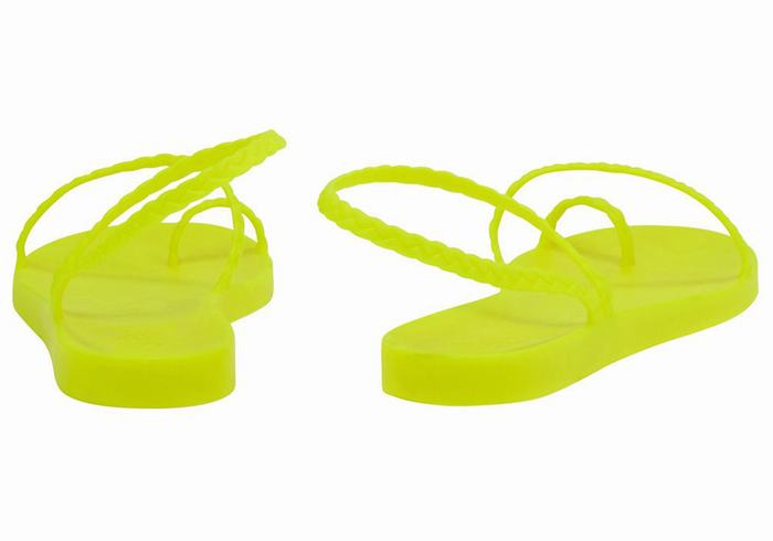 Yellow Ancient Greek Sandals Eleftheria Women Braided Sandals | RHV255OW